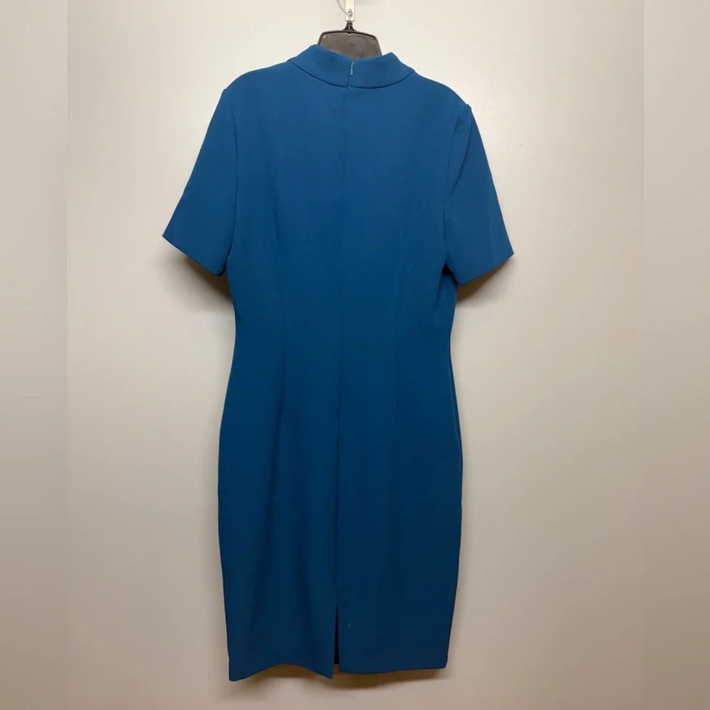 Badgley Mischka Deep Blue Dress SIZE 8 - Picture 4 of 4
